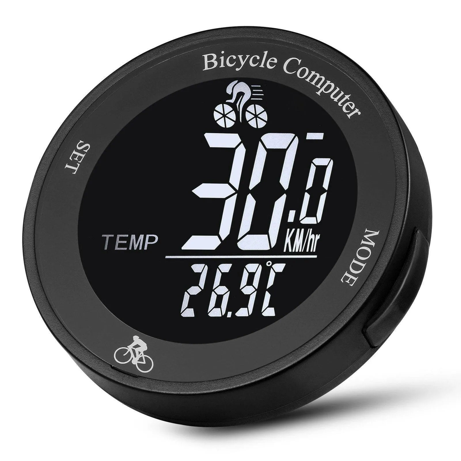 Wireless Bike Computer Waterproof Bicycle Odometer Multi Functional LCD Screen Cycling Speedometer Mountain Bike Speedo Meter