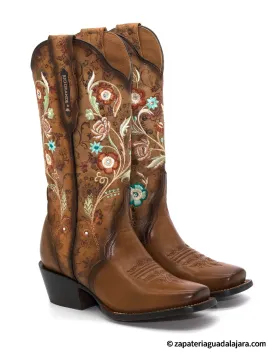 WOMEN BONITA BOOT TAN WITH SWAROVSKI STONES