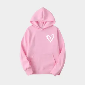 Women's 2D Long Sleeve Round Neck T-Shirt - Casual Sports Top, Hooded Sweatshirt (Pink, Grey, and More)