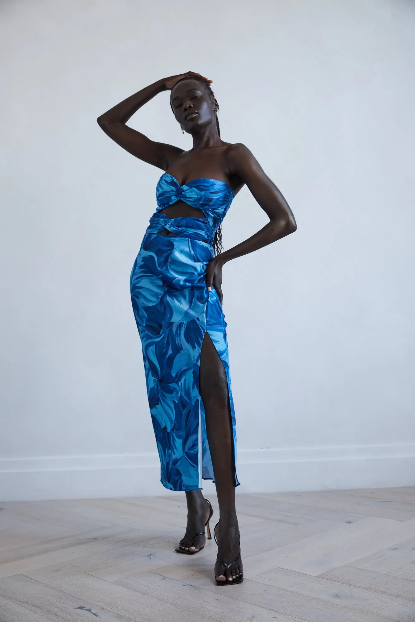 Zabego Jordan Gathered Split Dress