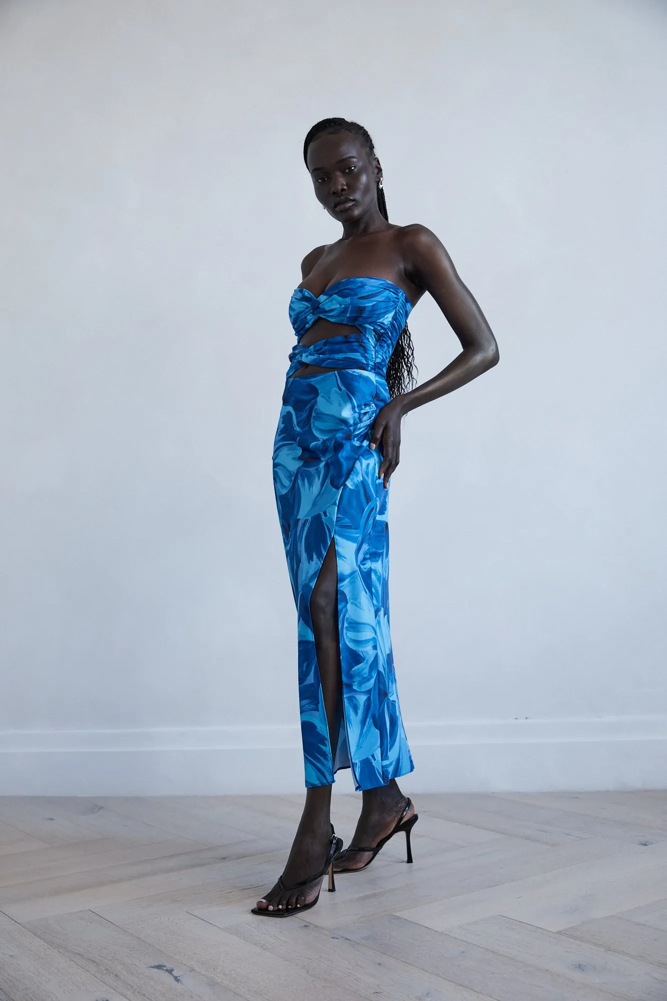 Zabego Jordan Gathered Split Dress